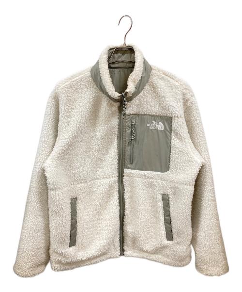 THE NORTH FACE（ザ ノース フェイス）THE NORTH FACE (ザ ノース フェイス) RVS FLEECE JACKET ホワイト×グリーン サイズ:Lの古着・服飾アイテム