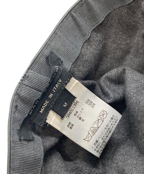 MARC JACOBS（マークジェイコブス）MARC JACOBS (マークジェイコブズ) レザーメカニックキャップ ブラック サイズ:Ｍの古着・服飾アイテム