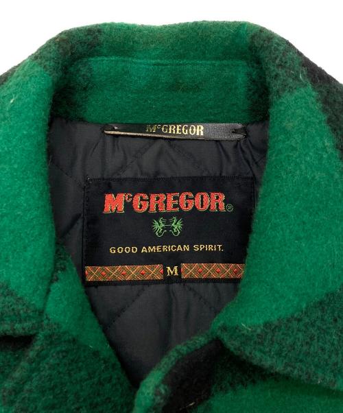 McGREGOR（マクレガー）McGREGOR (マクレガー) バッファローチェックウールハンティングジャケット グリーン サイズ:Mの古着・服飾アイテム