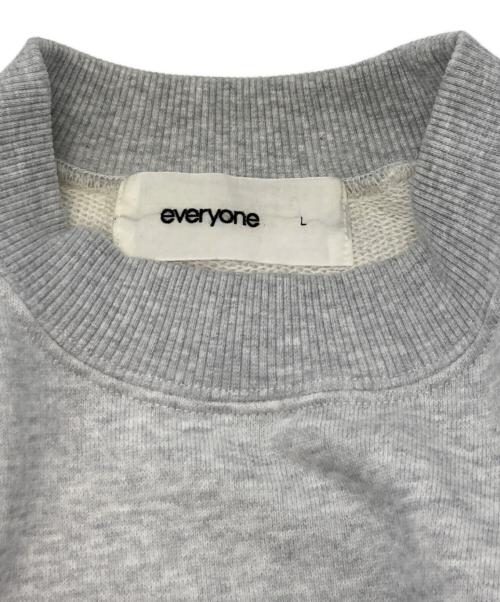 everyone（エブリワン）everyone (エブリワン) ラグランクルーネックスウェット グレー サイズ:Lの古着・服飾アイテム