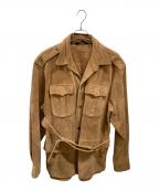 POLO RALPH LAURENポロ・ラルフローレン）の古着「スエードレザーコート」｜ベージュ