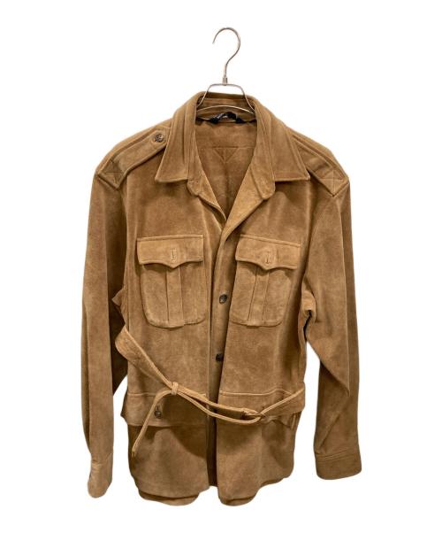 POLO RALPH LAUREN（ポロ・ラルフローレン）POLO RALPH LAUREN (ポロ・ラルフローレン) スエードレザーコート ベージュ サイズ:Ｌの古着・服飾アイテム