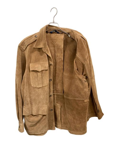 POLO RALPH LAUREN（ポロ・ラルフローレン）POLO RALPH LAUREN (ポロ・ラルフローレン) スエードレザーコート ベージュ サイズ:Ｌの古着・服飾アイテム