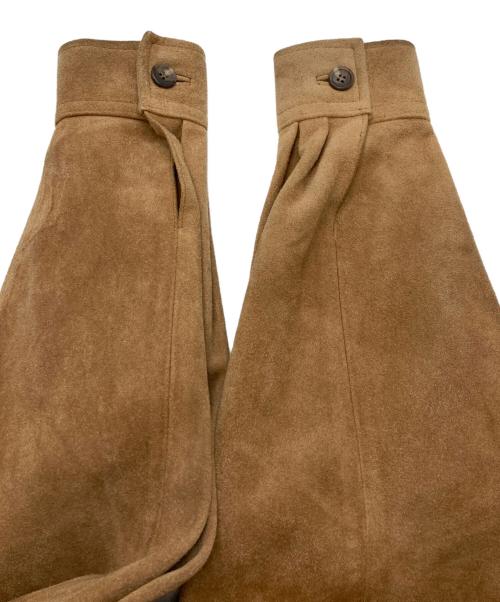 POLO RALPH LAUREN（ポロ・ラルフローレン）POLO RALPH LAUREN (ポロ・ラルフローレン) スエードレザーコート ベージュ サイズ:Ｌの古着・服飾アイテム