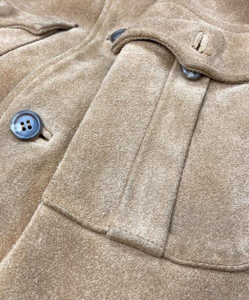 POLO RALPH LAUREN（ポロ・ラルフローレン）POLO RALPH LAUREN (ポロ・ラルフローレン) スエードレザーコート ベージュ サイズ:Ｌの古着・服飾アイテム