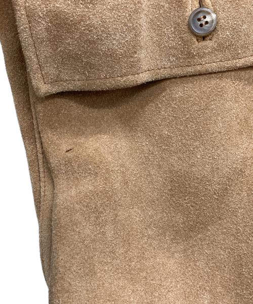 POLO RALPH LAUREN（ポロ・ラルフローレン）POLO RALPH LAUREN (ポロ・ラルフローレン) スエードレザーコート ベージュ サイズ:Ｌの古着・服飾アイテム