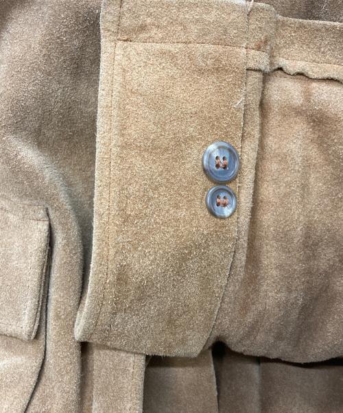 POLO RALPH LAUREN（ポロ・ラルフローレン）POLO RALPH LAUREN (ポロ・ラルフローレン) スエードレザーコート ベージュ サイズ:Ｌの古着・服飾アイテム