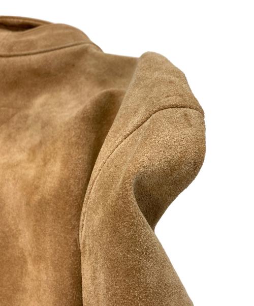 POLO RALPH LAUREN（ポロ・ラルフローレン）POLO RALPH LAUREN (ポロ・ラルフローレン) スエードレザーコート ベージュ サイズ:Ｌの古着・服飾アイテム