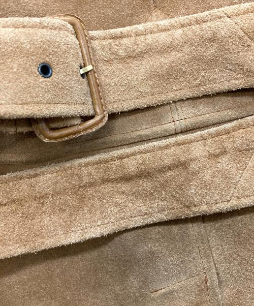 POLO RALPH LAUREN（ポロ・ラルフローレン）POLO RALPH LAUREN (ポロ・ラルフローレン) スエードレザーコート ベージュ サイズ:Ｌの古着・服飾アイテム