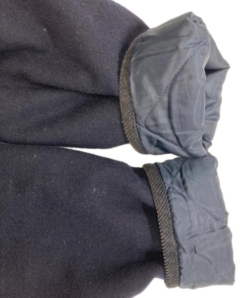 GRANDMA MAMA DAUGHTER（グランマママドーター）GRANDMA MAMA DAUGHTER (グランマママドーター) 異素材切替キルティングコート ネイビーの古着・服飾アイテム