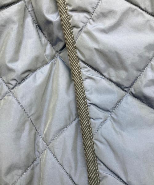 GRANDMA MAMA DAUGHTER（グランマママドーター）GRANDMA MAMA DAUGHTER (グランマママドーター) 異素材切替キルティングコート ネイビーの古着・服飾アイテム