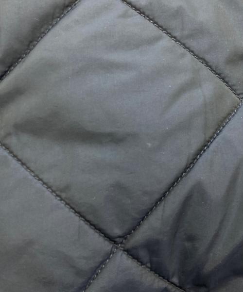 GRANDMA MAMA DAUGHTER（グランマママドーター）GRANDMA MAMA DAUGHTER (グランマママドーター) 異素材切替キルティングコート ネイビーの古着・服飾アイテム