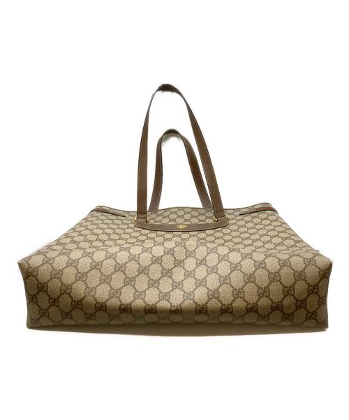GUCCI（グッチ）GUCCI (グッチ) シェリーラインGGプラストートバッグ ベージュの古着・服飾アイテム