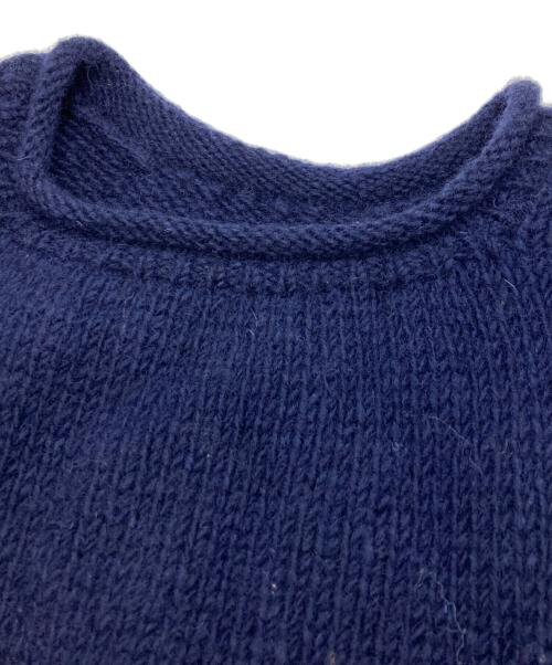 USED（ユーズド）USED (ユーズド) フラワーモチーフエクアドルニット ネイビー サイズ:不明の古着・服飾アイテム