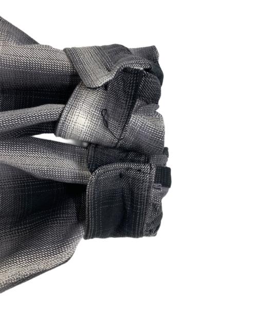 HOUSTON（ヒューストン）HOUSTON (ヒューストン) オンブレヘビネルチェックシャツ ブラック×ホワイト サイズ:XLの古着・服飾アイテム