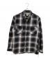 HOUSTON（ヒューストン）の古着「オンブレヘビネルチェックシャツ」｜ブラック×ホワイト