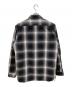 HOUSTON (ヒューストン) オンブレヘビネルチェックシャツ ブラック×ホワイト サイズ:XL：7000円