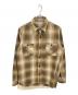 HOUSTON（ヒューストン）の古着「オンブレヘビネルチェックシャツ」｜ブラウン