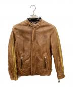 Schottショット）の古着「クラシックレーサーライダースジャケット」｜ブラウン