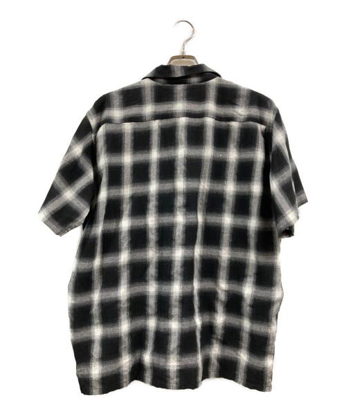 BACKERS（バッカーズ）BACKERS (バッカーズ) オンブレチェックシャツ ホワイト×ブラック サイズ:Lの古着・服飾アイテム