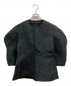 cygneシーニュ）の古着「ジャガードフォルムトップス Lucile」｜ブラック