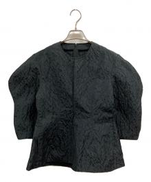 cygne（シーニュ）の古着「ジャガードフォルムトップス Lucile」｜ブラック