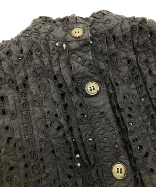 GANNI（ガニー）Ganni (ガニー) カットワークブラウス ブラック サイズ:34の古着・服飾アイテム