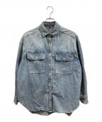 RIVE DROITEリヴドロワ）の古着「ビッグデニムシャツ」｜インディゴ