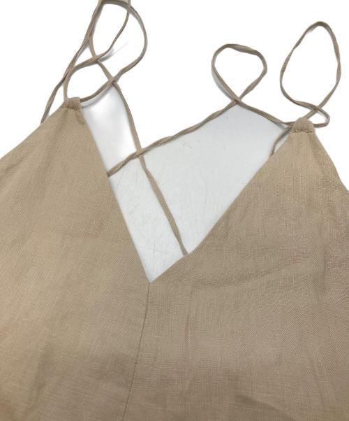 Spick and Span（スピック＆スパン）Spick and Span (スピック＆スパン) リネンキャミワンピース ベージュ サイズ:38の古着・服飾アイテム