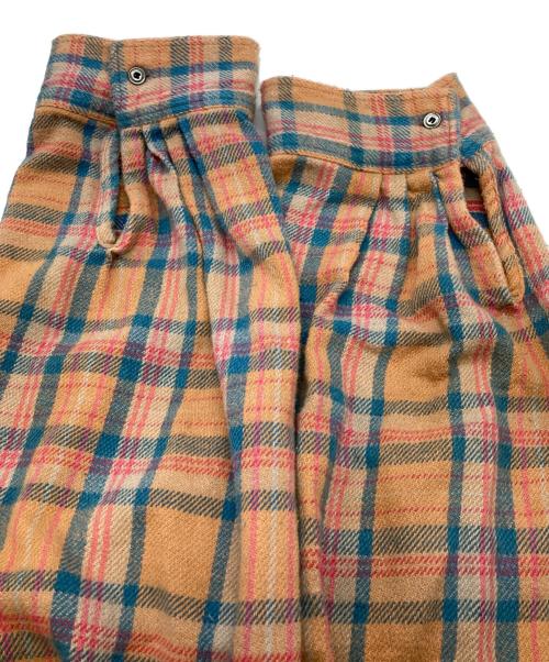 ANCELLM（アンセルム）ANCELLM (アンセルム) 25AW　NEL CHECK OVER WORK SHIRT　ANC-SH74-A　アンセルム ブラウン×ブルー サイズ:1の古着・服飾アイテム