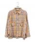 ANCELLM（アンセルム）の古着「25AW　NEL CHECK OVER WORK SHIRT　ANC-SH74-A　アンセルム」｜ブラウン×ブルー