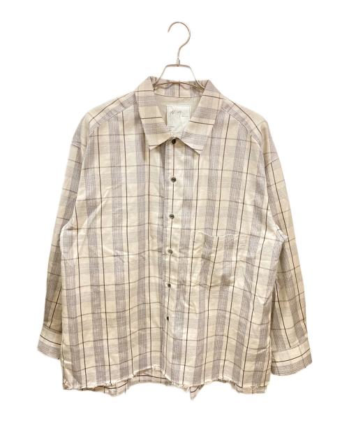 ANCELLM（アンセルム）ANCELLM (アンセルム) C/R CHECK SHIRT　ANC-SH65-A ホワイト サイズ:1の古着・服飾アイテム