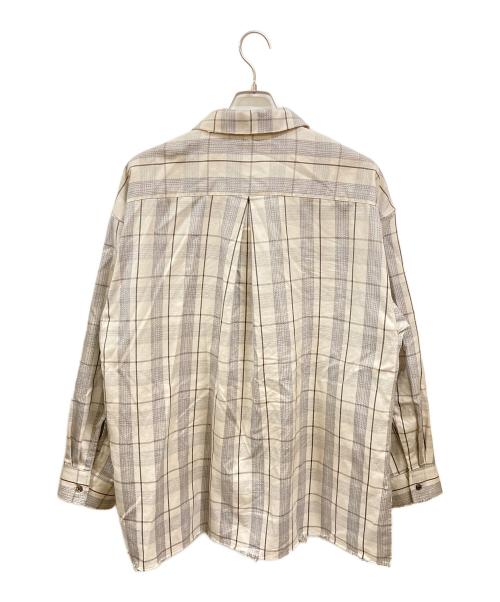 ANCELLM（アンセルム）ANCELLM (アンセルム) C/R CHECK SHIRT　ANC-SH65-A ホワイト サイズ:1の古着・服飾アイテム