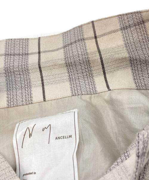 ANCELLM（アンセルム）ANCELLM (アンセルム) C/R CHECK SHIRT　ANC-SH65-A ホワイト サイズ:1の古着・服飾アイテム