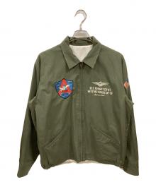 AVIREX（アヴィレックス）の古着「スーヴェニアジャケット」｜ホワイト×カーキ