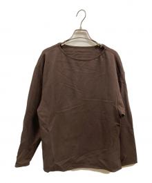 Spick and Span（スピック＆スパン）の古着「ソフトポンチボートネックプルオーバー」｜ブラウン