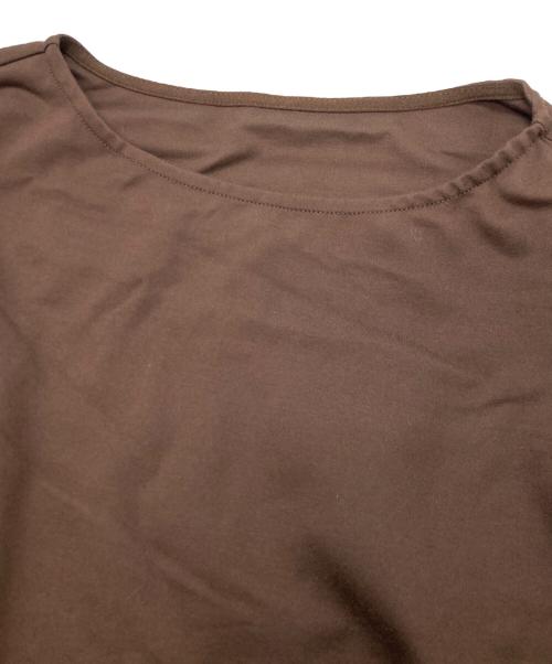 Spick and Span（スピック＆スパン）Spick and Span (スピック＆スパン) ソフトポンチボートネックプルオーバー ブラウン サイズ:Freeの古着・服飾アイテム