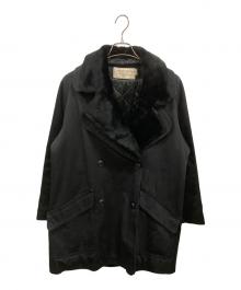 maison kitsune（メゾンキツネ）の古着「ダブルコート」｜ブラック