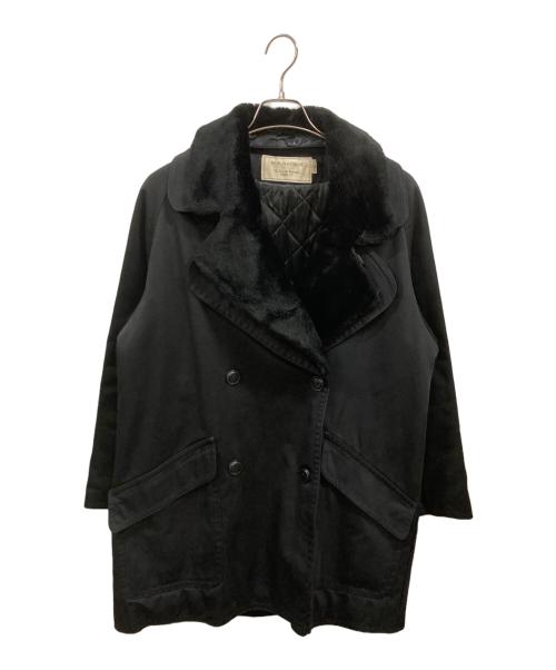 maison kitsune（メゾンキツネ）MAISON KITSUNE (メゾンキツネ) ダブルコート ブラック サイズ:34の古着・服飾アイテム