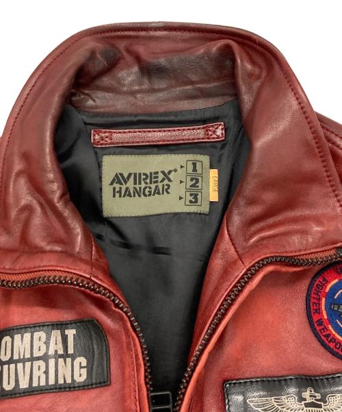AVIREX（アヴィレックス）AVIREX (アヴィレックス) CWU LEATHER JKT TOP GUN ブラウン サイズ:Lの古着・服飾アイテム