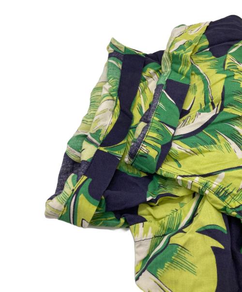 POLO RALPH LAUREN（ポロ・ラルフローレン）POLO RALPH LAUREN (ポロ・ラルフローレン) 総柄オープンカラーレーヨンシャツ ネイビー×グリーン サイズ:XXLの古着・服飾アイテム