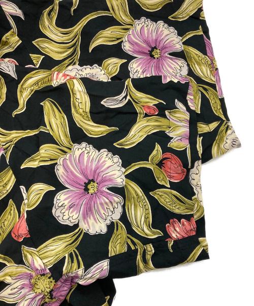 POLO RALPH LAUREN（ポロ・ラルフローレン）POLO RALPH LAUREN (ポロ・ラルフローレン) 総柄オープンカラーレーヨンシャツ ブラック サイズ:XXLの古着・服飾アイテム