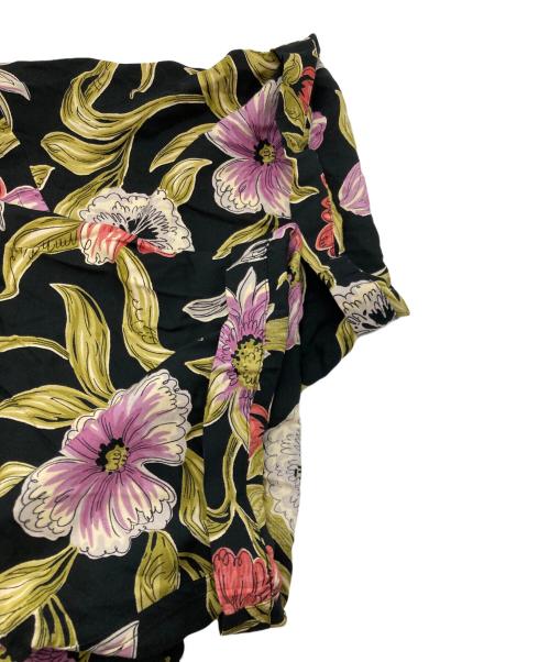 POLO RALPH LAUREN（ポロ・ラルフローレン）POLO RALPH LAUREN (ポロ・ラルフローレン) 総柄オープンカラーレーヨンシャツ ブラック サイズ:XXLの古着・服飾アイテム