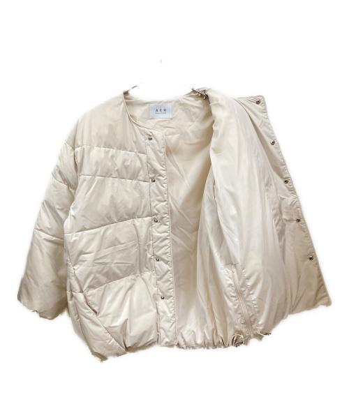 Adam et Rope（アダム エ ロペ）Adam et Rope (アダム エ ロペ) テントシルエットダウンライク中綿ジャケット アイボリー サイズ:Freeの古着・服飾アイテム