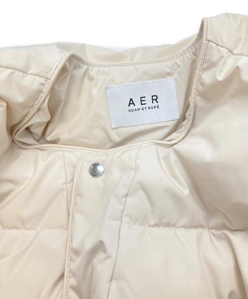Adam et Rope（アダム エ ロペ）Adam et Rope (アダム エ ロペ) テントシルエットダウンライク中綿ジャケット アイボリー サイズ:Freeの古着・服飾アイテム