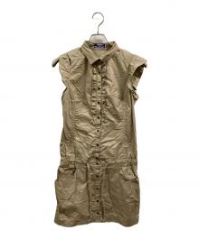 BURBERRY BLUE LABEL（バーバリー ブルー レーベル）の古着「ノースリーブワンピース」｜ベージュ