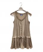 BURBERRY BLUE LABELバーバリー ブルー レーベル）の古着「キャミソールワンピース」｜ベージュ