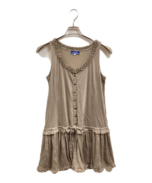 BURBERRY BLUE LABEL（バーバリー ブルー レーベル）BURBERRY BLUE LABEL (バーバリー ブルー レーベル) キャミソールワンピース ベージュ サイズ:Ｍの古着・服飾アイテム