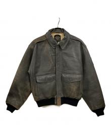 AVIREX（アヴィレックス）の古着「TYPEA-2レザーフライトジャケット」｜グレー