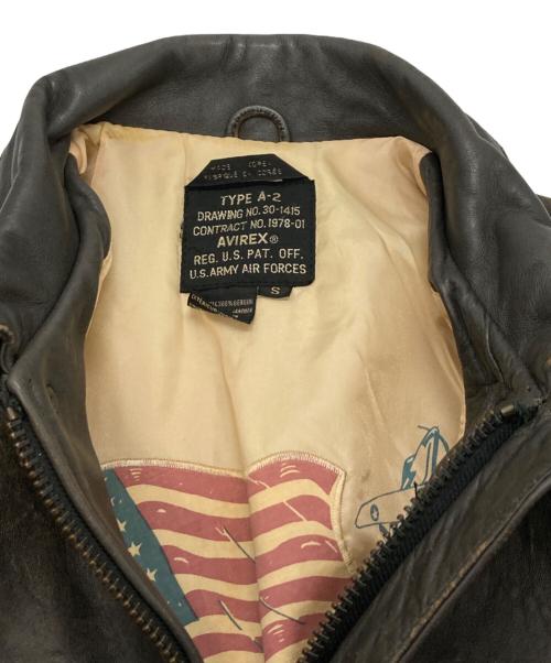 AVIREX（アヴィレックス）AVIREX (アヴィレックス) TYPEA-2レザーフライトジャケット グレー サイズ:Sの古着・服飾アイテム